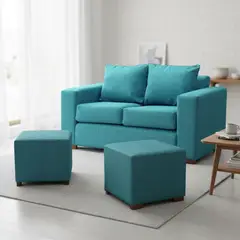 DKORA - Living City 2 Cuerpos+2 Pouf Calipso