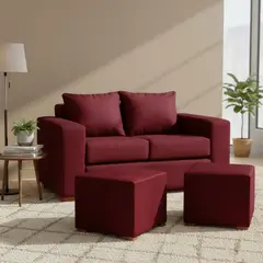 DKORA - Living City 2 Cuerpos+2 Pouf Calipso