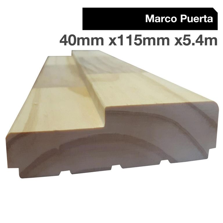 Juego marco puerta pino 40x115x5,4