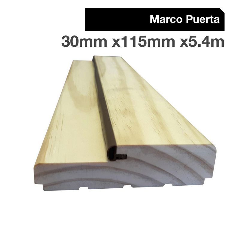 Juego marco puerta pino 30x115x5,4