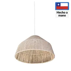 CAROLD STEVENS - Lámpara Colgante Alicante Ecoluz Fibras Naturales Beige 46 cm