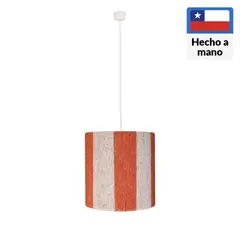 CAROLD STEVENS - Lámpara Colgante Alcala Ecoluz Fibras Naturales Beige 31 cm