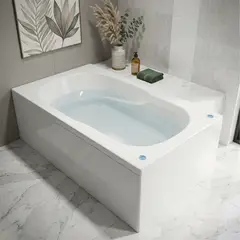 NORGLAS - Tina 120x70 cm Rectangular Metacrilato