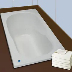 NORGLAS - Tina 130x70 cm Rectangular Metacrilato