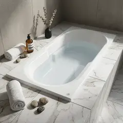 NORGLAS - Tina 140x70 cm Rectangular Metacrilato