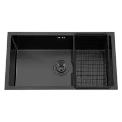 DOMSA - Lavaplatos Deluxe MDS7140-B S/L 1 Cubeta(s) 71x23x40 cm Acero inoxidable