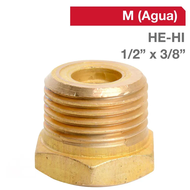 Bushing Bronce HE/HI 1/2" x 3/8" 1u