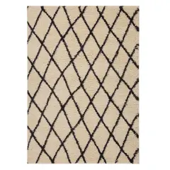 DIB - Alfombra Jacinta 200x290 cm Polipropileno gris-blanco