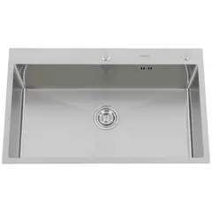 DOMSA - Lavaplatos Deluxe MDS8050A-S-C/L 1 Cubeta(s) 80x21x50 cm Acero inoxidable