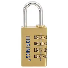 BRINKS - Candado 30mm brass comb