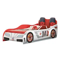 KIDSCOOL - Cama Infantil Fast Car blanco Blanco