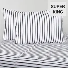 ROYAL SUPREME - Sábanas Súper King 200H Lines Stripes
