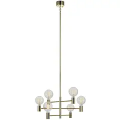 BYP - Lámpara de colgar Capital 6L E27 40W bronce