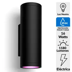 PHILIPS HUE - Apliqué Exterior 16 W IP 44 1180 lm Luz Neutro