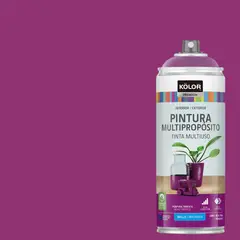 KOLOR - Pintura Esmalte Base Agua en Spray Purpura Trafico Brillante 400 ml