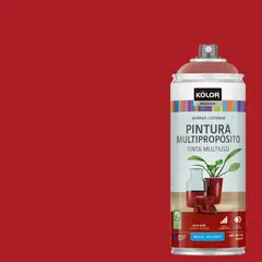 KOLOR - Pintura Esmalte Base Agua Spray 0.4 l Brillante rojo