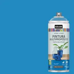KOLOR - Pintura Esmalte Base Agua Spray 0.4 l Brillante azul