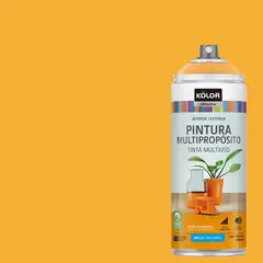 KOLOR - Pintura Esmalte Base Agua Spray 0.4 l Brillante amarillo