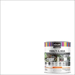 KOLOR - Esmalte al Agua Semibrillante 0.25 galón(es) Blanco