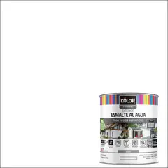 KOLOR - Esmalte al Agua Mate 0.25 galón(es) Blanco