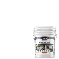 KOLOR - Esmalte al Agua Tineta 4 galón(es) Semibrillante Blanco