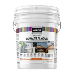 KOLOR - Esmalte al Agua Tineta 4 galón(es) Semibrillante Blanco