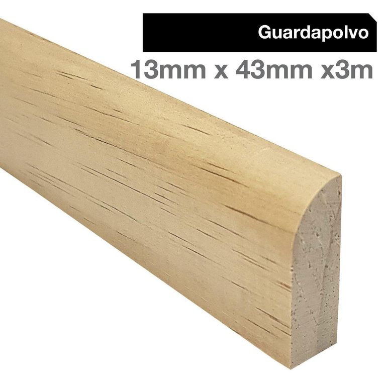 Guardapolvo Pino Finger Natural 13 mm 4.3x300 cm