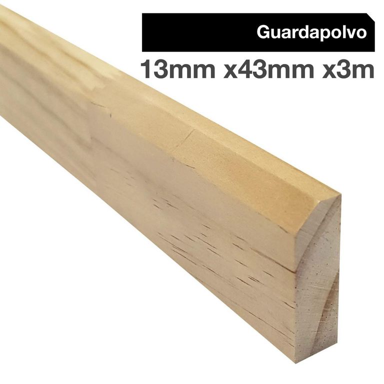 Guardapolvo Pino Finger Natural 12 mm 4.5x300 cm