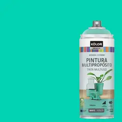 KOLOR - Pintura Esmalte Base Agua Spray 0.4 l Mate turquesa