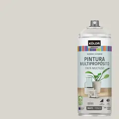 KOLOR - Pintura Esmalte Base Agua Spray 0.4 l Mate gris