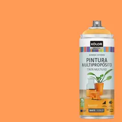 KOLOR - Pintura Esmalte Base Agua Spray 0.4 l Mate naranja