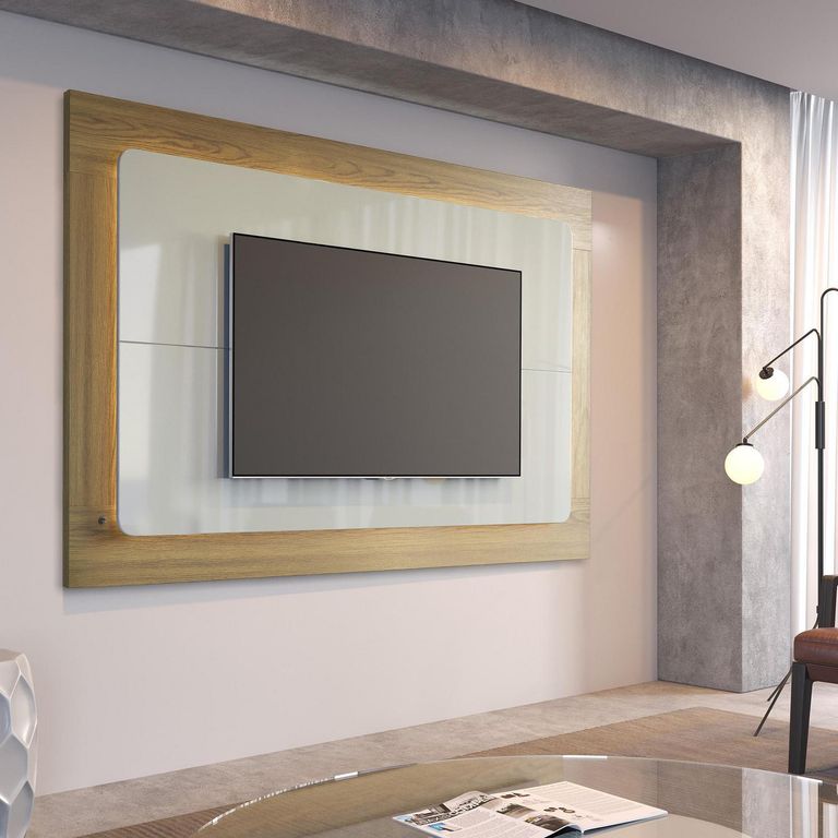 Panel Rack TV 80" Oslo2.2 Off White 217x134x7.5 cm