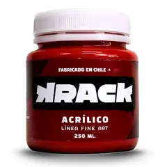 GENERICO - Pintura acrilica brillante Rojo merken 250 ml