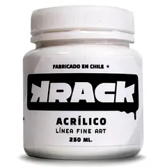 GENERICO - Pintura acrilica brillante Blanco tiza 250 ml