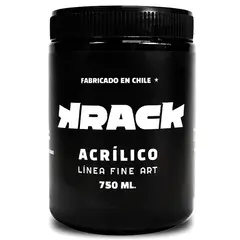 GENERICO - Pintura acrilica brillante Negro brigido 750 ml