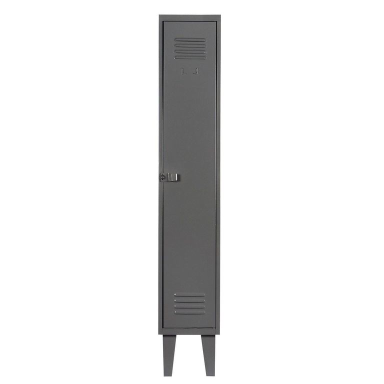 Locker Alta Resistencia 1 Cuerpo 1 Puerta(s) 1 Repisa(s) 29x170x45 cm Gris Eco