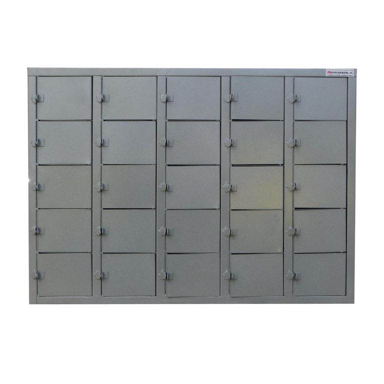 Locker Guardacelulares 25 Puerta(s) 93x76x25 cm Gris Linea