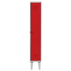 MOVILOCKERS - Locker Alta Resistencia 1 Cuerpo 1 Puerta(s) 1 Repisa(s) 29x170x45 cm Rojo