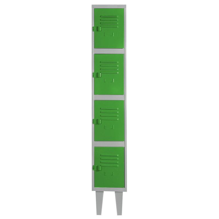 Locker Alta Resistencia 1 Cuerpo 4 Puerta(s) 29x170x45 cm Verde