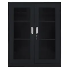 MOVILOCKERS - Storage 2 Puerta(s) 2 Repisa(s) 90xx40 cm Negro Mate