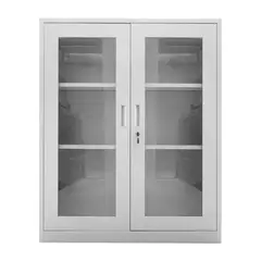 MOVILOCKERS - Storage 2 Puerta(s) 2 Repisa(s) 90xx40 cm Gris Agata
