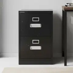 MOVILOCKERS - Kardex ensamblado 72x47x60 cm 2 cajones negro mate