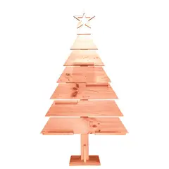 MAGIC HOME - Árbol de Navidad Madera Larix 75x120 cm Café