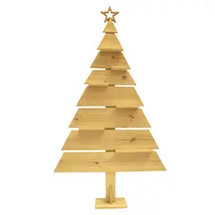 MAGIC HOME - Árbol de Navidad Madera Rheder 106x180 cm Nuez