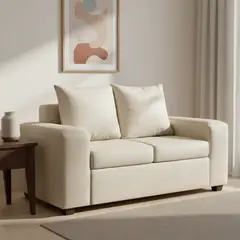 INTERMUEBLES - Sofá 2 cuerpos Kahlo 167x86x80 cm Beige