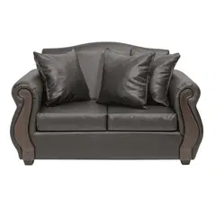 INTERMUEBLES - Sofá 2 cuerpos New Bugambilia 150x93x83 cm Café