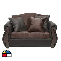 INNOVAMUEBLES - Sofá 2 cuerpos New Bugambilia 150x93x83 cm Chocolate/Café