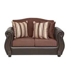 INTERMUEBLES - Sofá 2 cuerpos New Bugambilia 150x93x83 cm Café