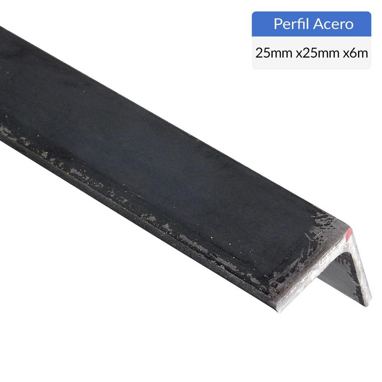 Ángulo Laminado Acero 25x25x3 mm 6 m
