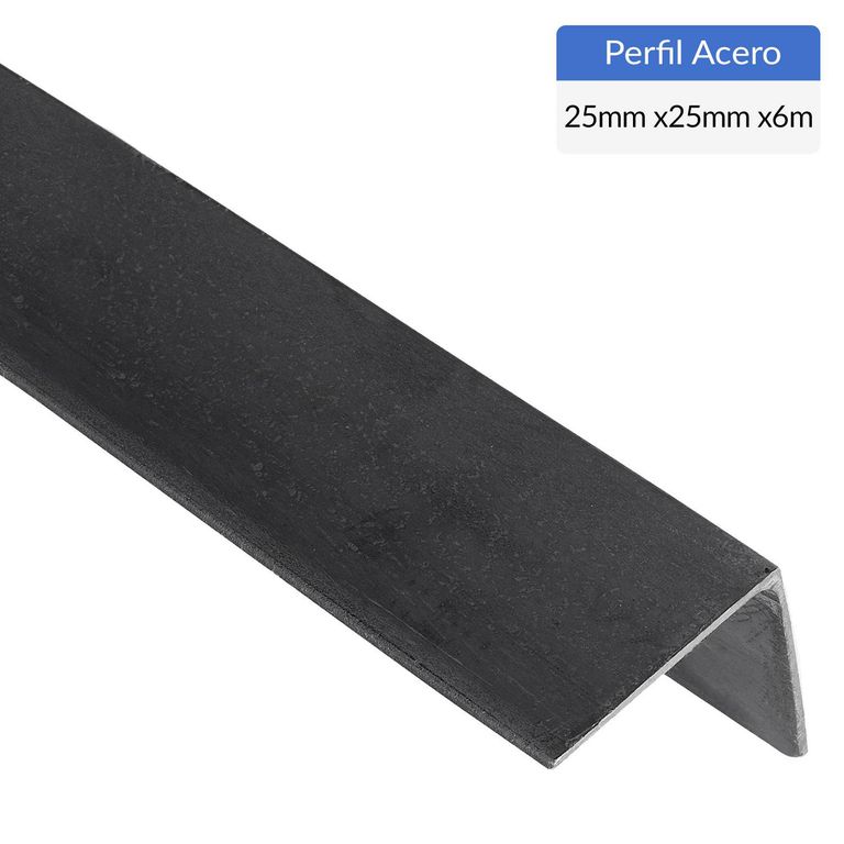 Ángulo Laminado Acero 25x25x5 mm 6 m